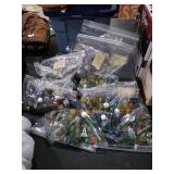 8 baggies of modern marbles.
