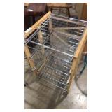 Movable cabinet with racks that slide