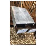 Desk organizers primitive box with two drawers
