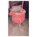 Wringer washer old barrel with foot pedal