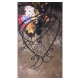 Rack and decorative vase