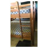 Twin bed bunk bed with ladder