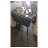 Folding table step stool and goodies