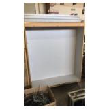 Display shelf with 2 shelves on wheels