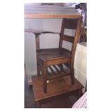 Wood chair desk with and table
