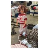 Box with dolls doll bench serving trays