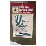 Captain chair in bag with tag
