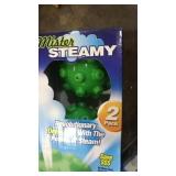 Mister steamy and lint lizard