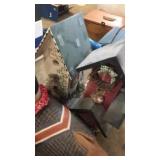 Bird houses feeder and cloth duck