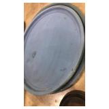 Painted trays and container