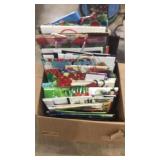 Box of gift bags lots of Christmas