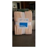 TWIN SIZE MICROFLEECE BLANKET by ROOM ESSENTIALS.
