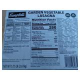 5.75lb garden vegetable lasagna