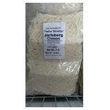 5lb bag of jarlsberg (swiss) shredded cheese.