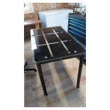 Glass table. 47" long 28" wide 30" tall.