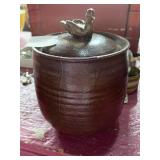 Woolever Clay canister with duck lid