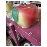 Apple cookie jar vintage