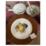 Decorative plates and two Soup Bowl