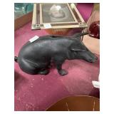 Cast iron pig doorstop