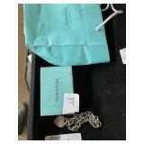 Tiffany Bracelet with Box and Bag marked 925
