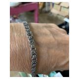 Art deco style Bracelet a Marked 925