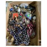 Mixed tray of fashion jewelry necklaces earrings