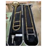 Holton trombone made in the USA has mouthpiece