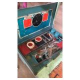 Large Erector set in metal box. Box is 22 x 13 x