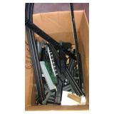 Box of assorted train tracks