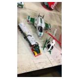 3 pc Hess vehicle lot. 1995 helicopter with