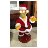 2002 Homer Simpson santa 12 inches tall