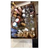 Flat of assorted salt and pepper shakers