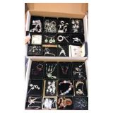 Lot of fashion jewelry sets in boxes