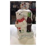 2000 Coca Cola polar bear artist cookie jar 12