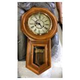 Regulator wall clock approx 21 inches tall