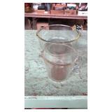 Pyrex 4 cup measuring cup and 9 inch diameter