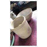 Dough bowl 8.5 inch diameter marked USA plus