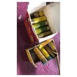 Shotgun shells mostly Remington, and old box of