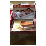 2 oven dishes with original boxes. Revere