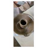 Stoneware bowl with spout