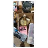 Flat with decanter, rocks, flashlight and more