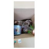 Group of bird and hummingbird feeders