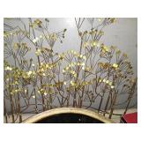 Metal wall art. Measures about 56"Lx31"H. Cool