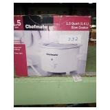 1.5 quart Chefmate slow cooker. In original box.