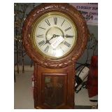 Modern regulator wall clock, with pendulum and