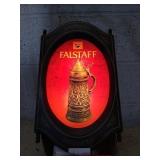 Electric light up Falstaff advertisement wall