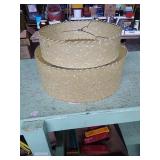Vintage mid-century two-tier lamp shade. Measures