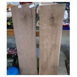 Pair of wood slabs 45" by 12"