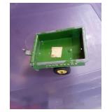 John Deere vintage metal trailer 3 by 3 Inches