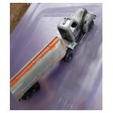 Vintage  Metal tractor and trailer Tootsietoy see